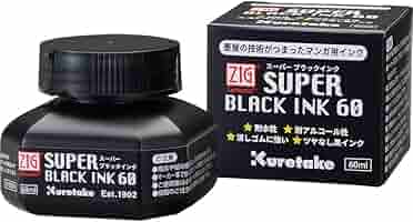 かぐれ インクブラック Amazon.co.jp: 呉竹 インク ZIG カートニスト スーパーブラック